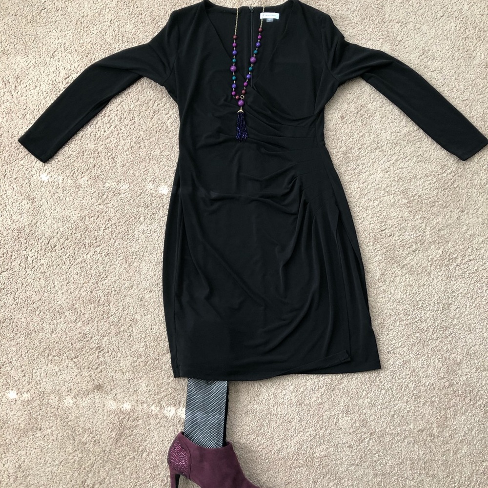 Black Calvin Klein midi dress